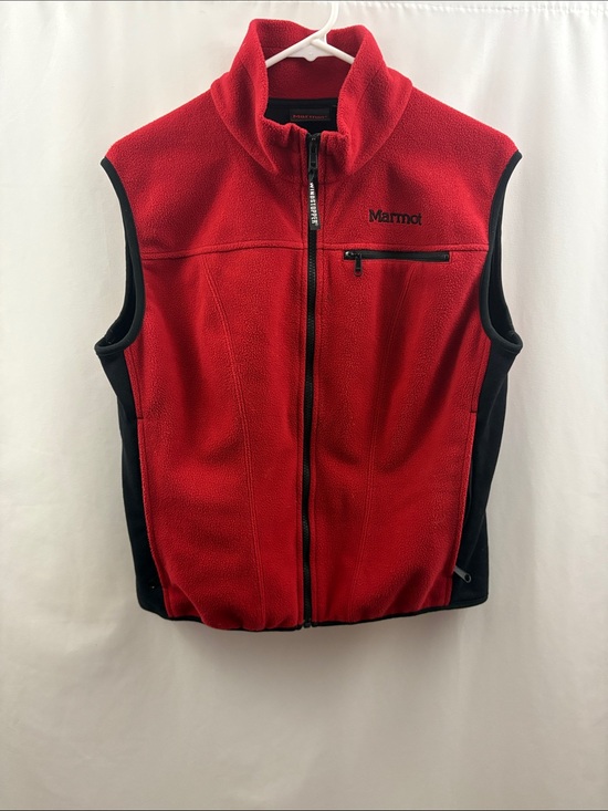 Marmot Sweaters - Marmot Womens Windstopper Full Zip Fleece Vest Polyester Red Size medium